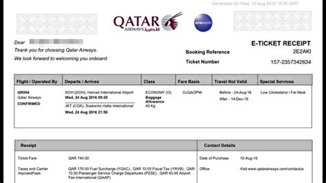 qatar airways timetable