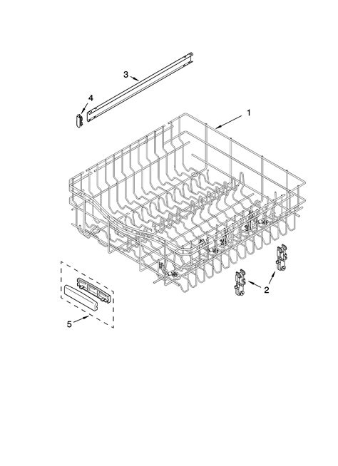 kitchenaid dishwasher upper rack  track parts model kudiilbl searspartsdirect