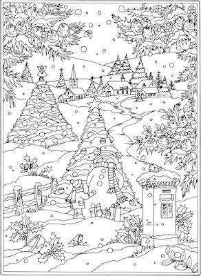 dragonfly treasure winter wonderland coloring pages