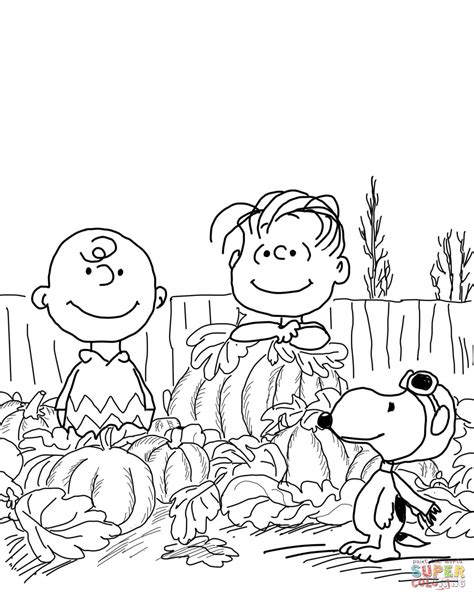 great pumpkin charlie brown coloring page  printable coloring pages