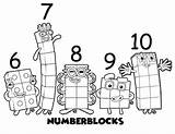 Numberblocks Coloring Pages Printable Kids sketch template