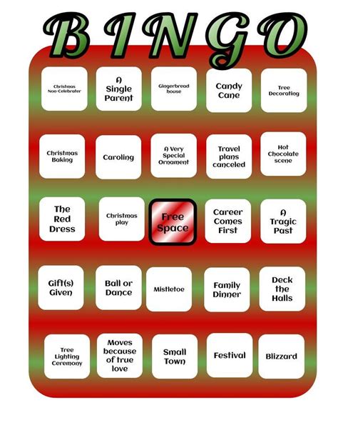 hallmark christmas  bingo cards set   etsy