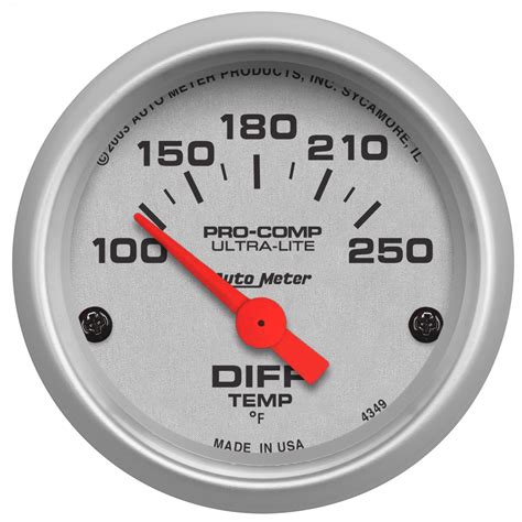 autometer  ultra lite electric differential temperature gauge ebay