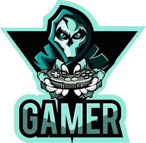 video gamer gaming logo png transparent background