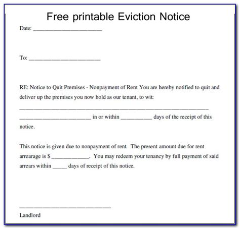 tenant eviction notice sample letter form resume examples vxjnnljv