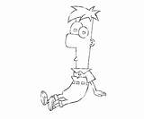 Fletcher Ferb Coloring Printable sketch template