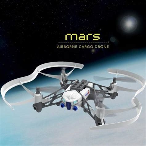 parrot airborne cargo minidrone mars white mini drone airborne drone