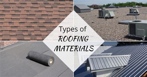 types  roofing materials