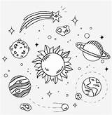 Aesthetic Outline Space Galaxy Tumblr Drawing Drawings Cute Outer Doodles Easy Things Draw Pngkit Simple Line Doodle Wallpaper Background Painting sketch template