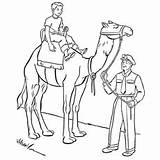 Camel Coloring Pages Riding Icon Printable Offspring Naughty Kid sketch template