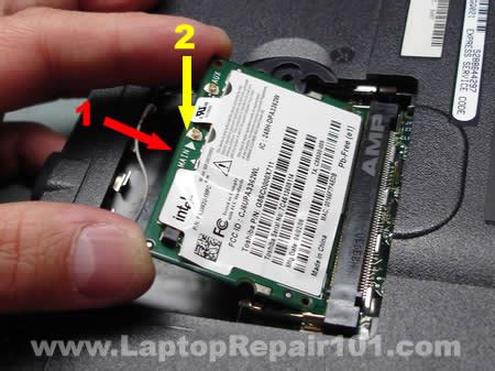 laptop repair installing internal wireless card   older laptop
