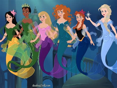 Disney Princesses Mermaid Scene Pt 2 By Indygirl89 On