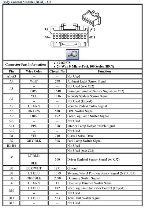 silverado bcm wiring diagram lacrows