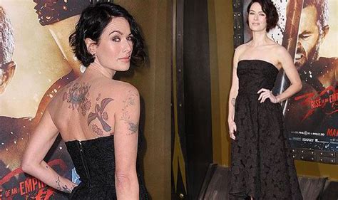 game of thrones lena headey cuts a striking figure with tattooed