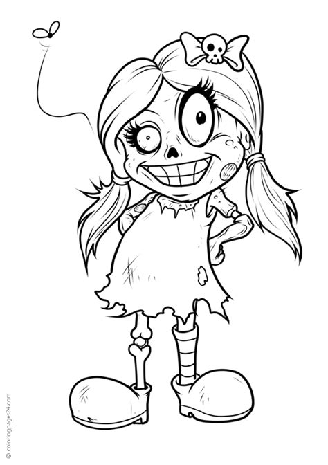 zombie  coloring pages