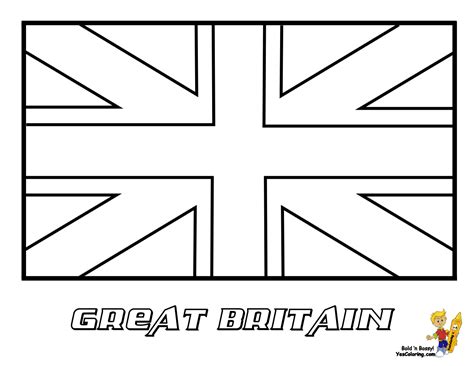uk flag colouring pages