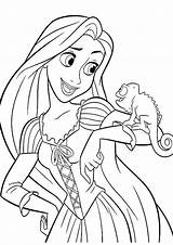 Tangled Easy Rapunzel Colouring Barbie sketch template