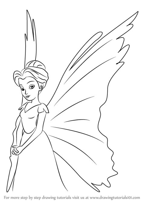 draw queen clarion  tinker bell tinker bell step  step