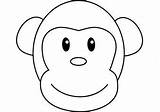 Coloring Monkey Drawing Pages Face Drawings Clip Clipart Template Kids Bongo Animal Draw Benscoloringpages Printable Patterns Monkeys Funny Clipartbest Google sketch template