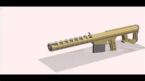 Custom Lego Gun Moc Barrett 50 Cal Sniper Rifle Mk I Time Lapse