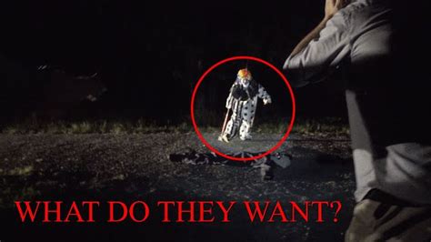 movie trailers galore creepy clown sighting caught on camera 2016