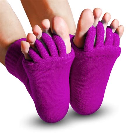 Soft Stretch Tendon Foot Toe Massage Socks Yoga Sports Pain Relief