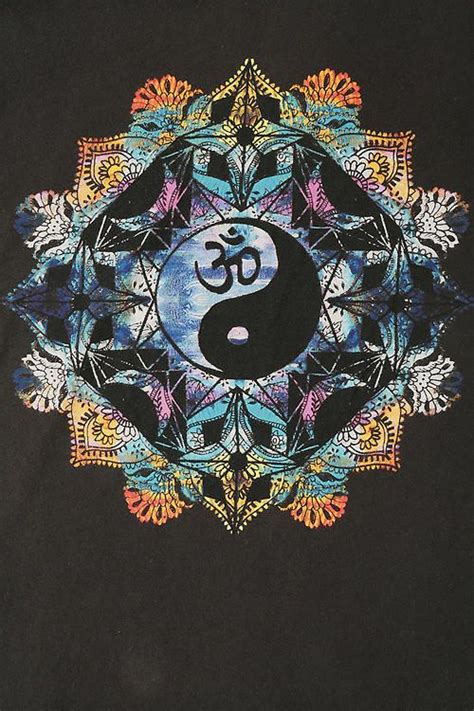 american hippie psychedelic mandala ying  om namaste mode