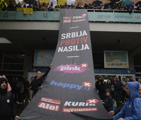 dvanaesti protest  beogradu setnja  rts  srbija protiv nasilja