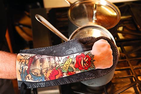 tattoo oven mitt great   buy