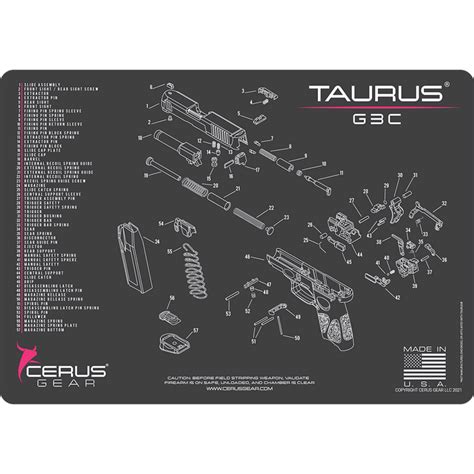 taurus gc schematic gun mat cerus gear