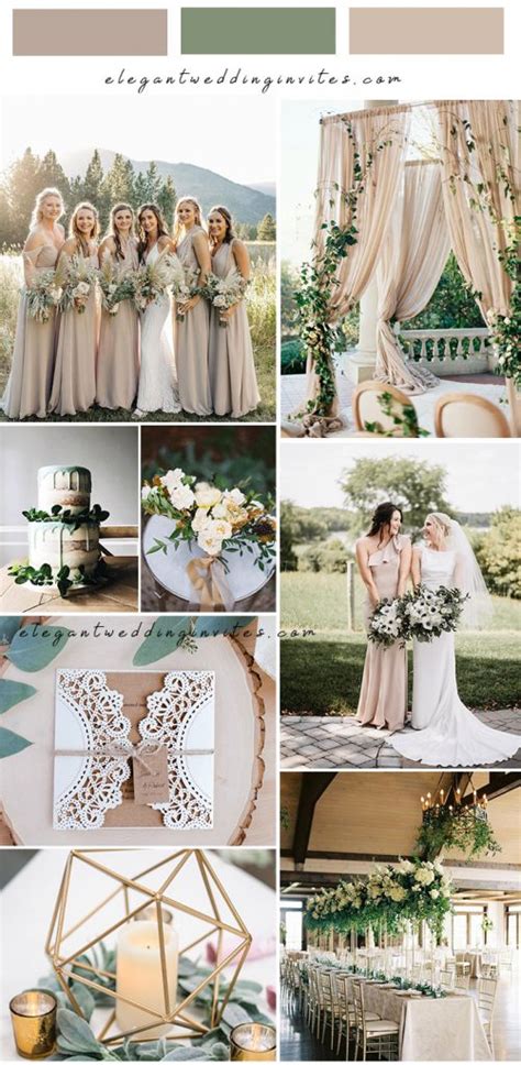 chic  elegant neutral wedding color palettes  inspire
