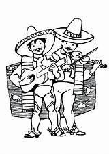 Coloring Independence Mexican Pages Getdrawings sketch template