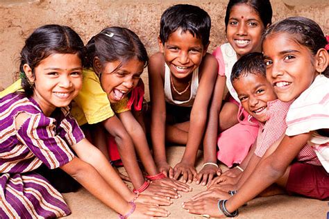 happy indian kids