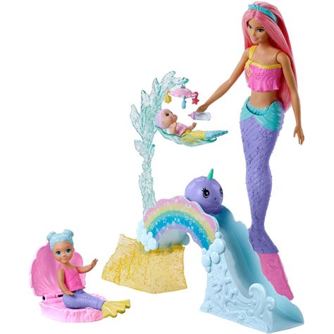 barbie dreamtopia mermaid doll mertoddler merbaby playset walmartcom
