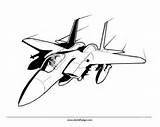 Coloring Jet Fighter Airplane Hornet Fa Kids sketch template