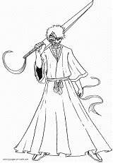 Coloring Pages Ichigo Bankai Hollow Related sketch template