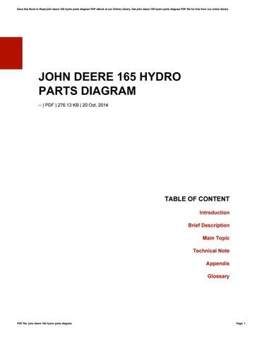 john deere  hydro parts diagram  harvard ac uk issuu