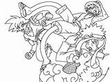 Goku Luffy Img08 sketch template