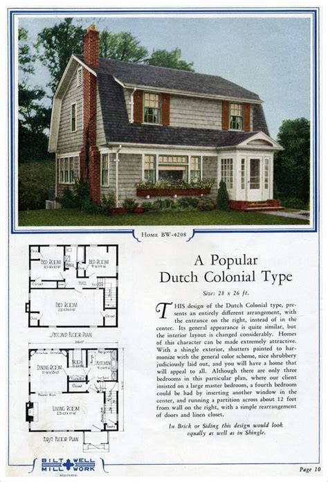 pin  elana todt  sears kit houses dutch colonial homes gambrel house vintage house plans