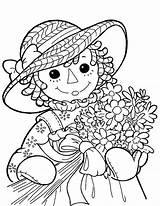 Ann Coloring Raggedy Andy Pages Book Printable Bouquet Flower Colouring Kids Print Doll Face Search Adult Find Again Bar Case sketch template
