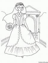Sposa Noiva Stampare Colorkid Sposi Braut Noivas Novias Spose Veil Ramo Brautstrauß Langes Kleid Claro Principessa Vestidos Abiti Riscos sketch template