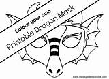 Dragon Mask Printable Chinese Craft Template Crafts Kids Year Fun Coloring Colouring Color Arts Printables Choose Board sketch template