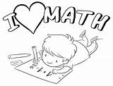 Coloring Math Kids Children Loves Mathematics Pages Education Encourage sketch template