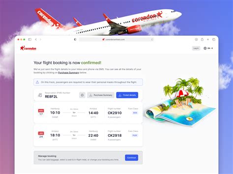 corendon airlines website  ersin celik  sherpa  dribbble