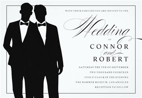 gay wedding invitations templates doctemplates