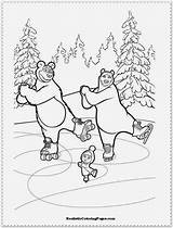 Masha Bear Coloring Pages Book Kea Realistic Template Comments sketch template