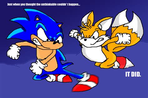 Sonic Vs Tails The Unthinkable By Tmntsam On Deviantart
