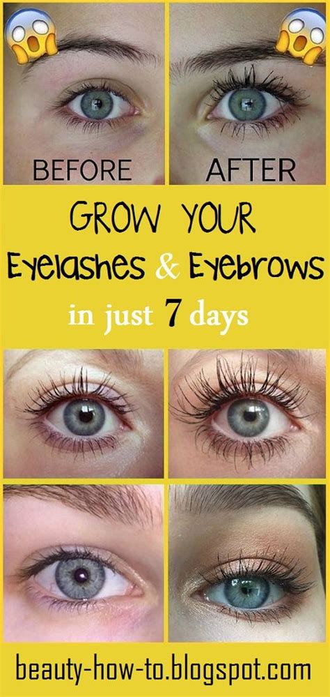 How To Make Your Eyelashes And Eyebrows Grow Fast In Just 7