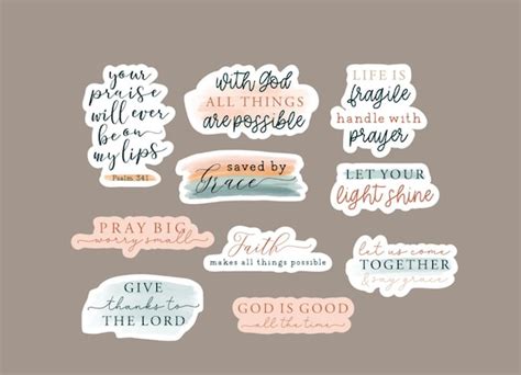 christian sticker pack christian stickers religious etsy