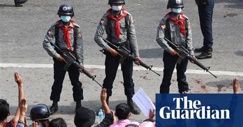 Myanmar Coup Protests Grow In Pictures World News The Guardian